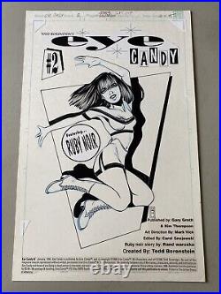 Todd Borenstein 1995 Eye Candy #2 Original Art Cover Rare