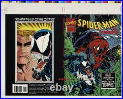 Todd Mcfarlane Spiderman Vs Venom Original Production Art Cover Proof Spider-man