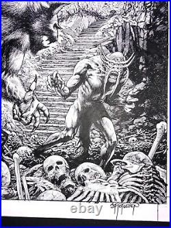 Totleben Buffy the Vampire Slayer Oz #3 ORIGINAL ART COVER Dark Horse Comic
