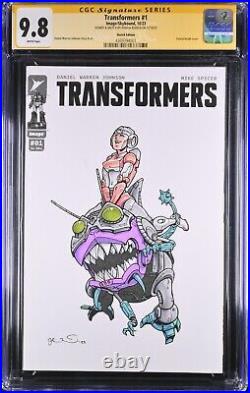 Transformers #1 (2023) CGC 9.8 Original Art Sketch & Signed by Joshua Budich