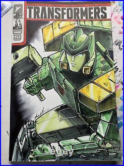 Transformers 13 original sketch cover variant Springer Brian Lacy Art