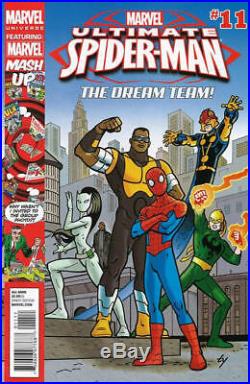 Ty Templeton Signed 2013 Ultimate Spider-man Original Cover Art-nova, Iron Fist