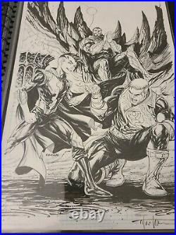 Tyler kirkham original art comic cover! Hal Jordan Green lantern corps #40