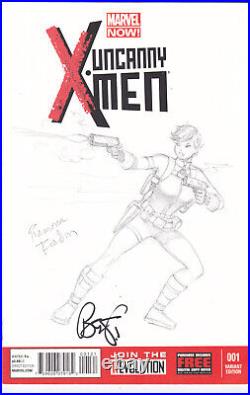 UNCANNY X-MEN #1 NM Original Art Sketch RAMONA FRADON SIGNED RARE DIRECTOR HILL