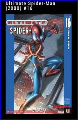 Ultimate Spiderman 16 Original Cover Art Signed Stan Lee Mark Bagley 1 Of A Kind