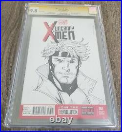 Uncanny X-Men #1 Tony Saylor Original Art Sketch Gambit Cover CGC 9.8 Signed