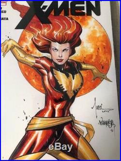 Uncanny X-men 1 Dark Phoenix Original Art Sketch Cover Jose VARESE & Billy Tucci