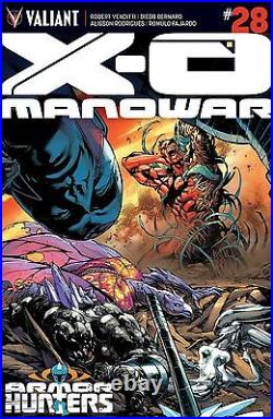 VALIANT Comics X-O MANOWAR #28 Cover Original Art by Diego Bernard ARMOR HUNTERS