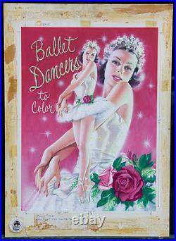 VICTOR KALIN 1949 Original Cover Art Ballet Dancers to Color (A102)