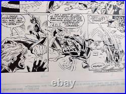 VIGILANTE # 21 Original Art! Pg. 4 All Action Nightwing vs Vigilante 1985