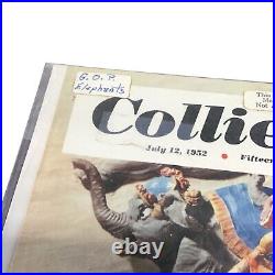 VINTAGE 1952 JULY 19 COLLIER'S Magazine Cover ORIGINAL MAGAZINE ART COVER ONLY