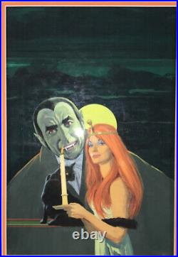 Vampire, Original Art Cover, Kensington Pub. Book 70's, The Witching Of Dracula
