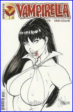 Vampirella Sketch Cover Comic Book Original Art 1/1 by Bryan Pedersen