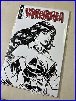Vampirella Sketch Cover Original Art by Josh George Dynamite NM blank