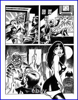 Vampiress Carmilla #25 Warrant Horror Vampirella Warren Ec Original Art Burcham