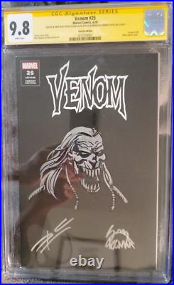 Vemon 25 BLACK COVER CGC 98. Original Knull Art Signed creators STEGMAN & CATES