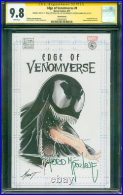 Venom 1 CGC 9.8 2XSS Original art Todd McFarlane Spider Man Hardy Movie Sketch