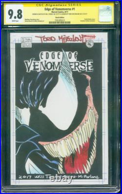 Venom 1 CGC 9.8 2XSS Torres Todd McFarlane Original art Sketch Spider Verse