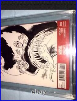 Venom #1 Original Art Asm 346 Hand Sketch By Bob Mcleod Cbcs 9.8 Ss Mint Cover