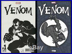 Venom 1 Todd McFarlane Sketch Variant Cover art Comic + bonus Original Venom art