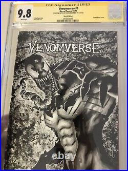 Venom Acrylic Painting 9.8 Sketch Cover Cgc Chris Mcjunkin Original Art! Nm 1/1