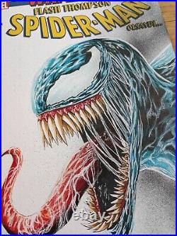 Venom Blank Cover Original art What If Spiderman comics Sketch by Emre Varlibas