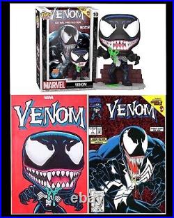 Venom Funko Style Marvel Original Sketch Blank Variant Comic Cover Art by Zeo