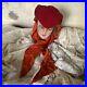 Vintage-1930s-1940s-Red-Crochet-Hat-Headpiece-Crepe-Hood-Covers-Hair-Hollywood-01-tce