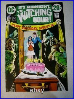 WITCHING HOUR #25 ART original cover proof 1972 cardy DC DEATH DAY HORROR
