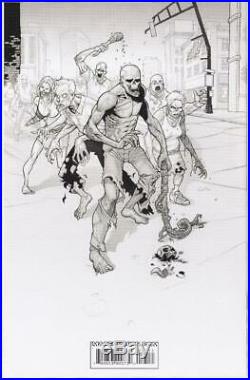 Walking Dead #35 Image 2007 (Original Art) Back Cover Cliff Rathburn Zombies