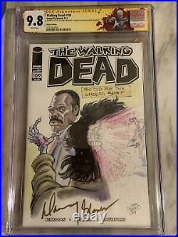 Walking Dead CGC SS 9.8 DANNY GLOVER Original Art One Of A Kind Sketch Cover