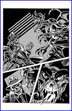 Warren Comics Style 5p Noir Good Girl Horror Fantasy E. C. Original Art Burcham