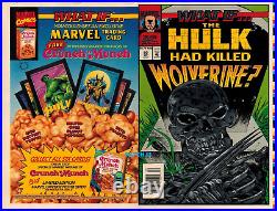 What If #50 Hulk Kills Wolverine Original Foil Cover Production Art Marvel Comic