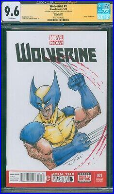 Wolverine #1 (2013)? ORIGINAL SKETCH by ALEX SINCLAIR? CGC 9.6 Comic Art