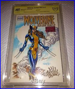 Wolverine #1 Blank Cover Original Art CBCS 9.8 SS O/A X23 Wolvrine Hana & Varese