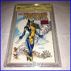 Wolverine #1 Blank Cover Original Art CBCS 9.8 SS O/A X23 Wolvrine Hana & Varese