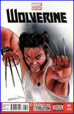 Wolverine #1 Marvel Comic Sketch Cover Randy Siplon Original Art Blank