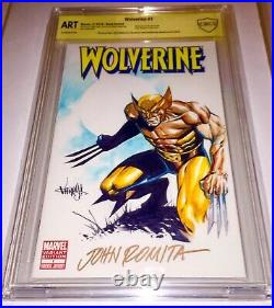 Wolverine #1 X-MEN ORIGINAL ART SIGNED SKETCH JOHN ROMITA SR & JOSE VARESE