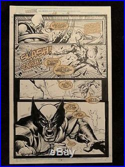 Wolverine #68 Page 4 Original Artwork By Mark Tex Texeira Marvel Comics 1993