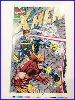 X-MEN #1 JIM LEE ORIGINAL PRODUCTION ART COVER PROOF MARVEL COMIC 1st ISSUE 1991