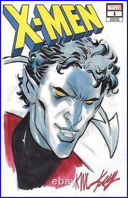 X-Men 1 Sketch Cover Nightcrawler ORIGINAL Comic Art Ken LASHLEY