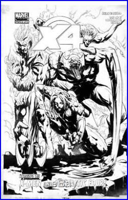 X-Men/Fantastic Four #2 Marvel 2005 (Original Art) Cover Pat Lee! Wolverine