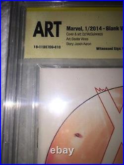 X-men #1 Blank Cbcs 9.8 Ss Original Hand Sketch Tucci & Jose Varese -ap 1 Art