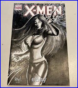 X-men #7 Jean Grey Dark Phoenix Sketch Cover Chris Mcjunkin Original Art Marvel