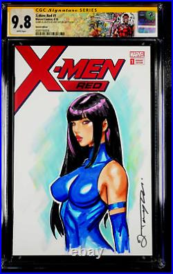 X-men Red #1 Cgc Ss 9.8 Original Art Sketch Psylocke Wolverine Gambit Cyclops