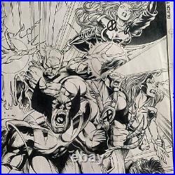 X-men Vol 2 Copy Of Original Comic Art Cover Autographed By Steve Geiger