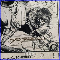 X-men Vol 2 Copy Of Original Comic Art Cover Autographed By Steve Geiger
